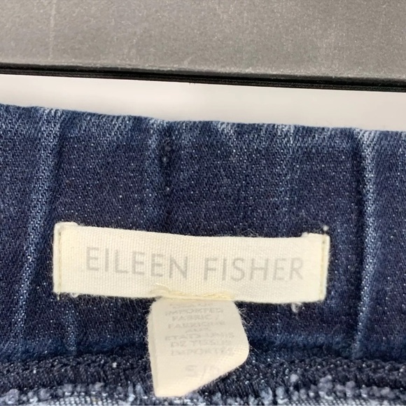 Eileen Fisher Blue Denim Jeans Jeggings S Pull on - Picture 3 of 7